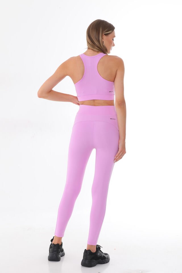 Kadın Bady Takım Pedli Sukuba Kumaş Rahat Esnek Spor / Pembe